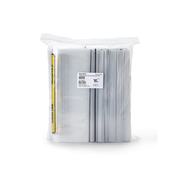 Health Care Logistics Chemo Drug Transport Bag Clear Bag 4 mil, 9 x 12 Inch - Package of 100 - Image 1