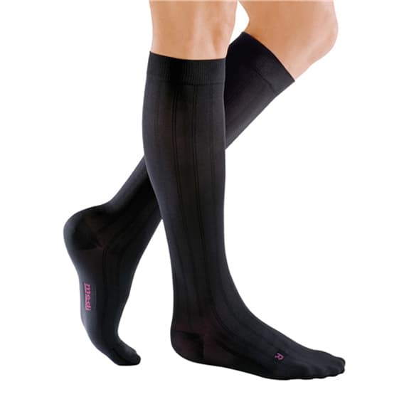 Mediven For Men Classic Calf Standard Closed Toe Compression Sock, 15-20mmHg, Size V, Black - Pair - Image 1