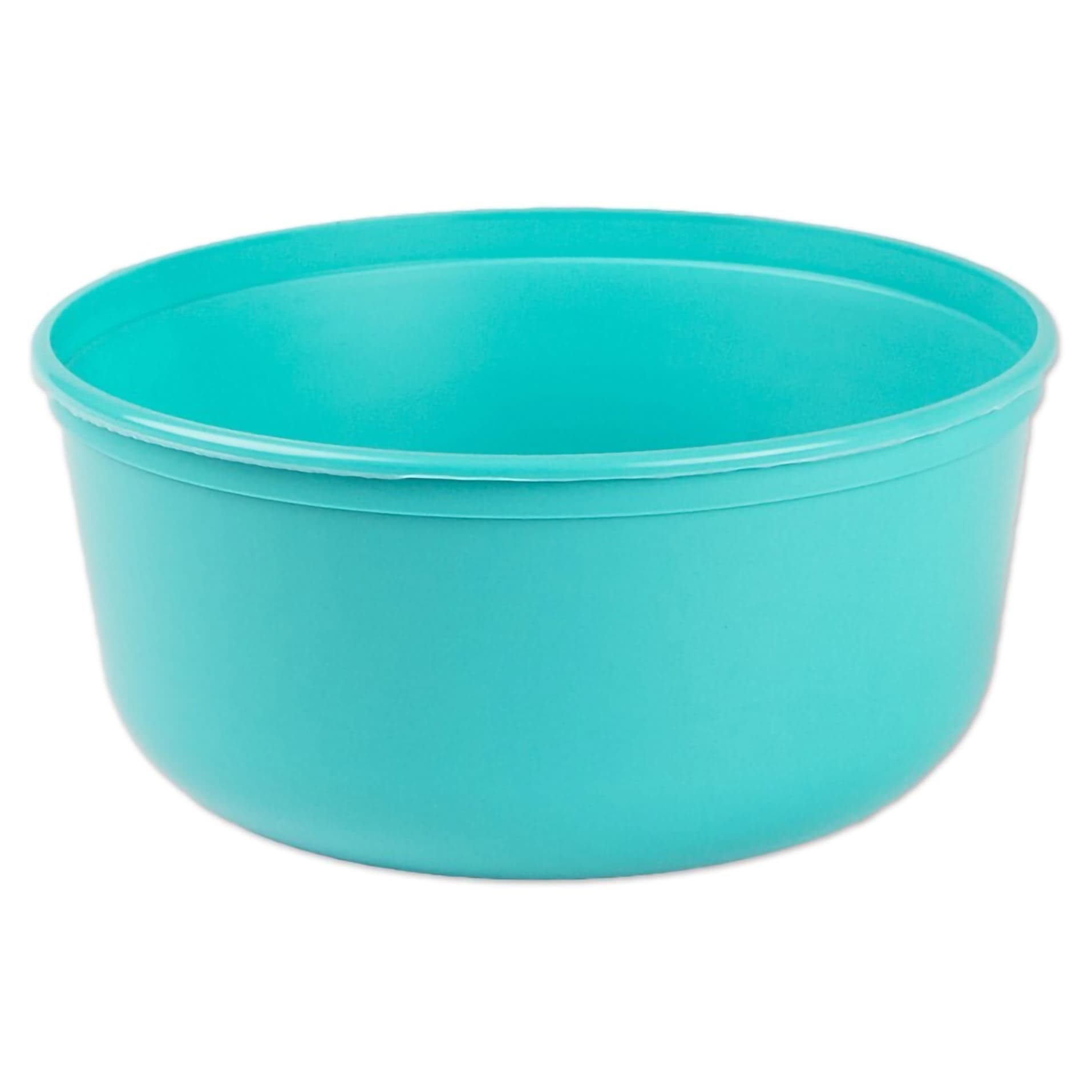 Medegen Basin Graduated Round Disposable, Turquoise, 32 oz. - Case of 100 - Image 1