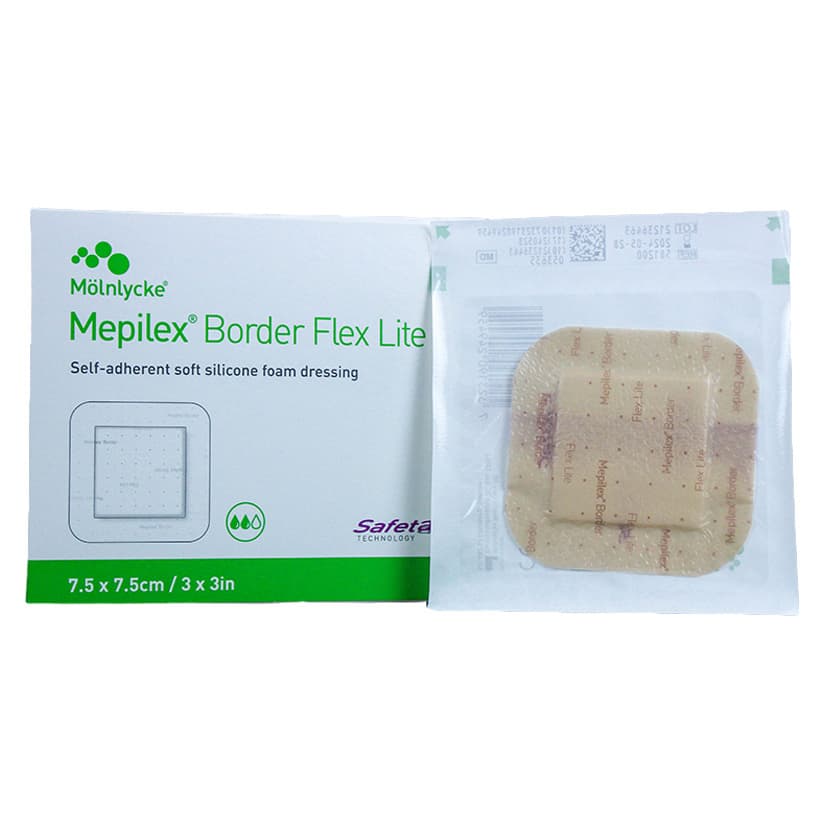 Mepilex Border Flex Lite Dressing, 3 x 3 Inch - Case of 70 - Image 1