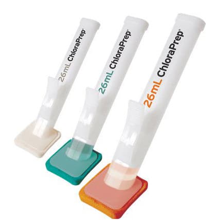ChloraPrep Clear Skin Prep Solution Foam Applicator, 26 mL - Case of 25 - Image 1