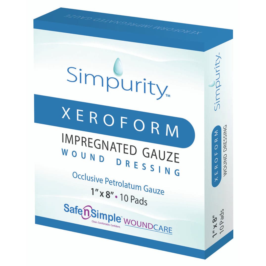 Simpurity XeroForm Petrolatum Impregnated Gauze Wound Dressing - Image 1