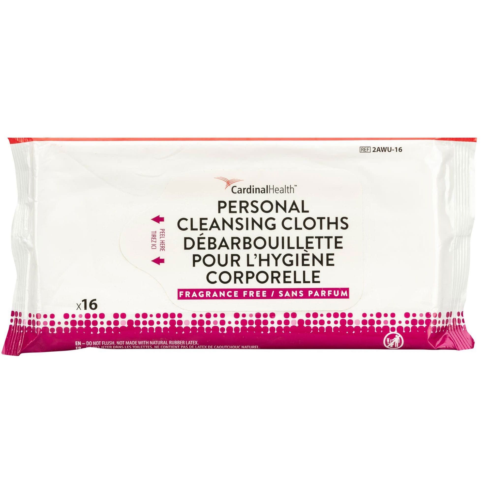 Cardinal Health Rinse-Free Personal Wipe, 9 x 13 Inch - Case of 768 - Image 1
