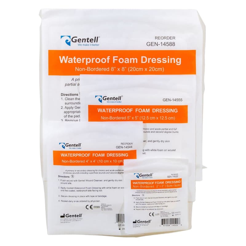 Gentell Waterproof Foam Non-Bordered Dressing - Image 1