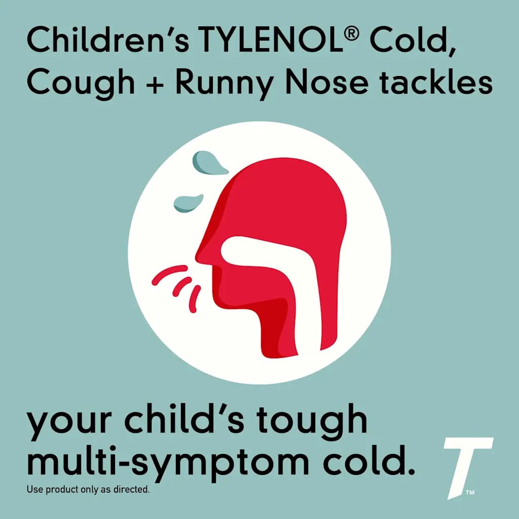 Children’s TYLENOL Cold + Cough + Runny Nose Oral Suspension, 4 oz - Each - Image 4