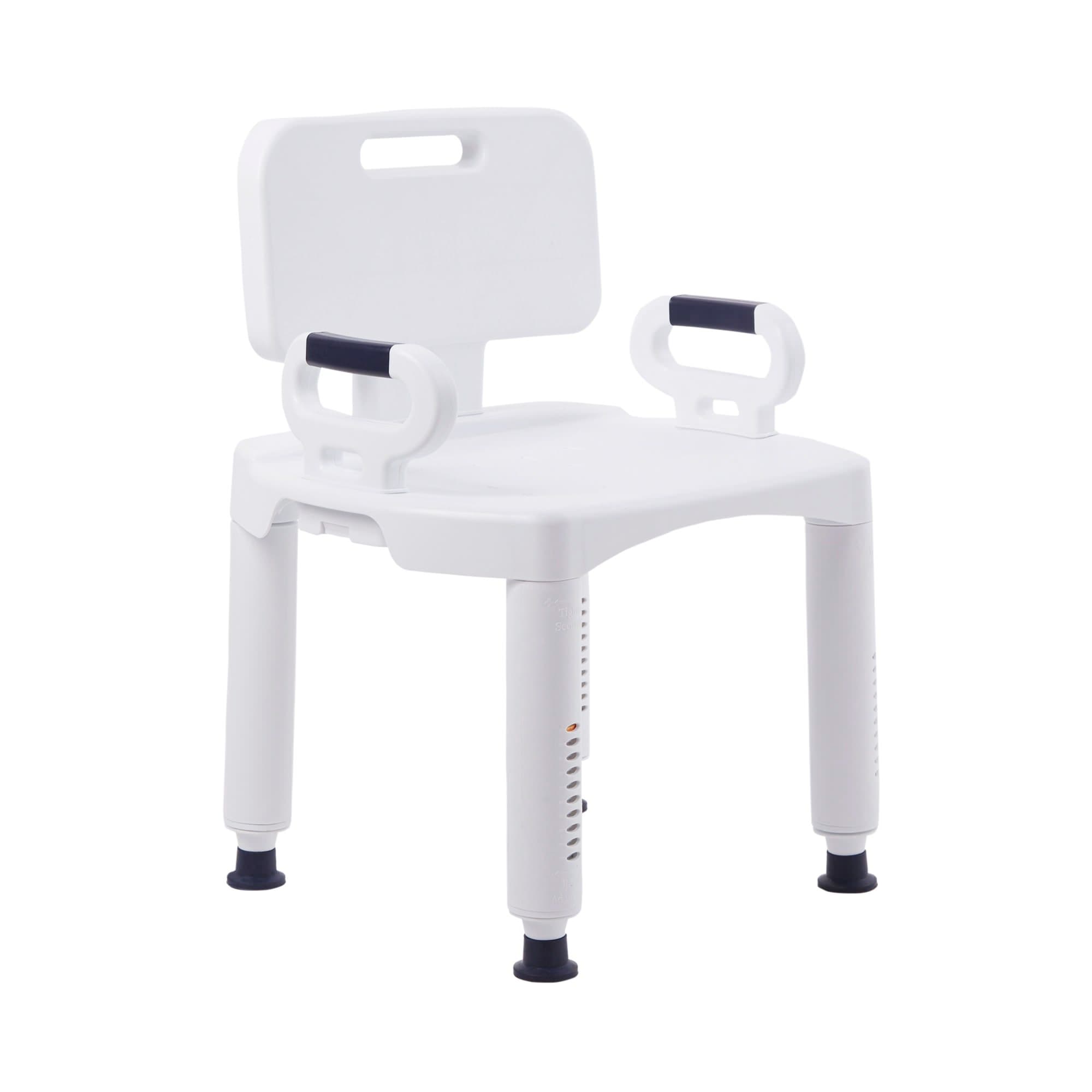 McKesson Removable Arm Rail Bath Bench, White - Image 2