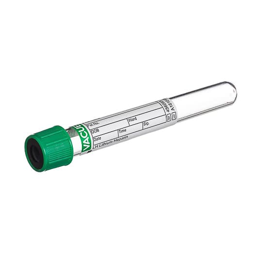 Vacuette Venous Blood Collection Tube Lithium Heparin - Image 1