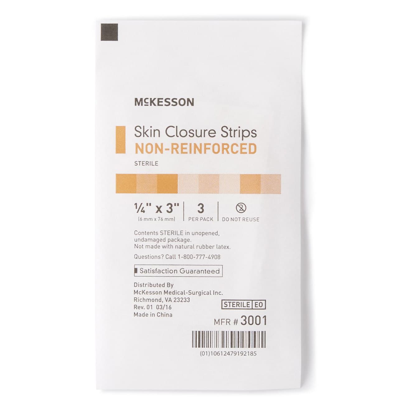 McKesson Skin Closure Strip 1/4 x 3 Inch, Sterile - Image 3