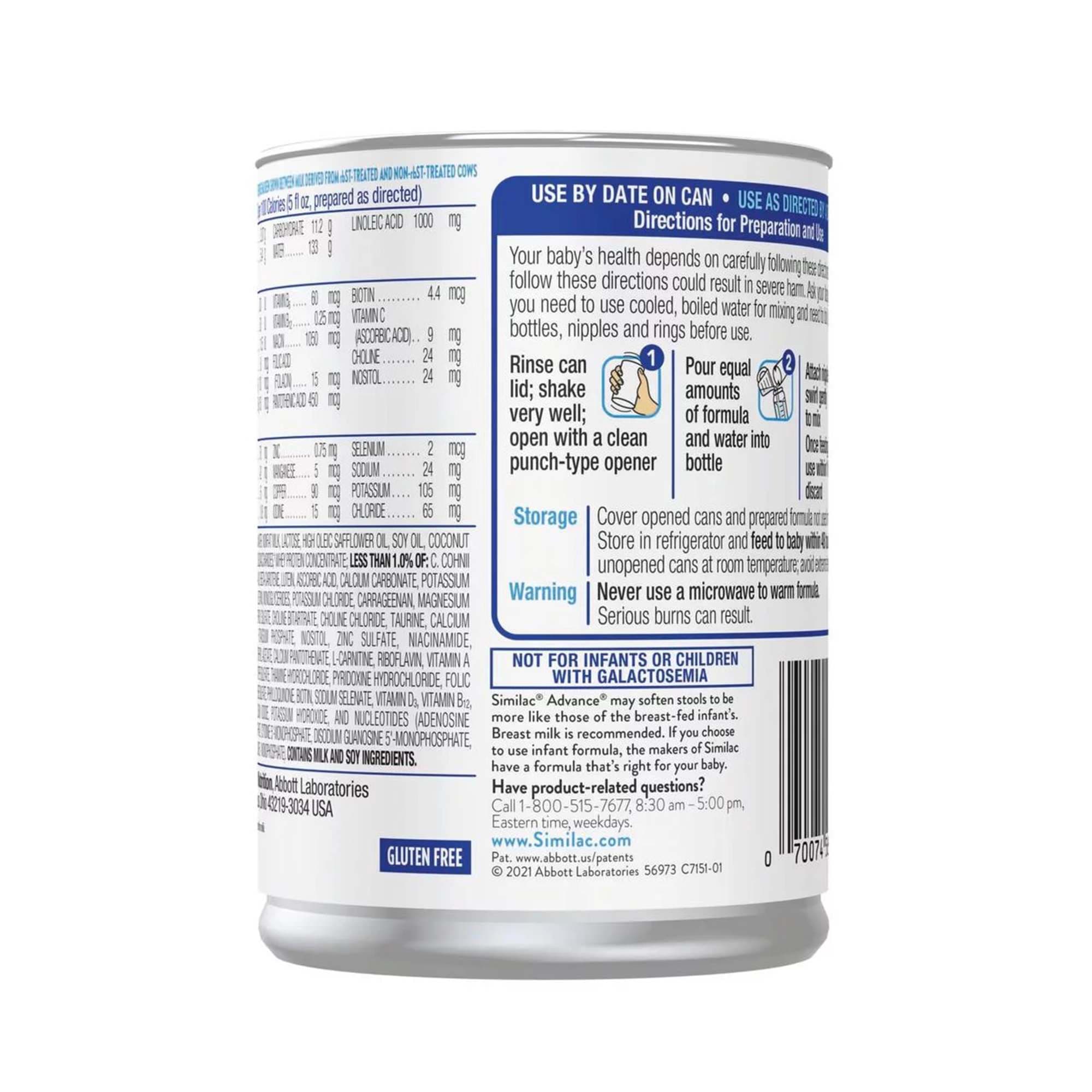 Similac Advance Infant Formula with Iron, Concentrated Liquid - Image 2