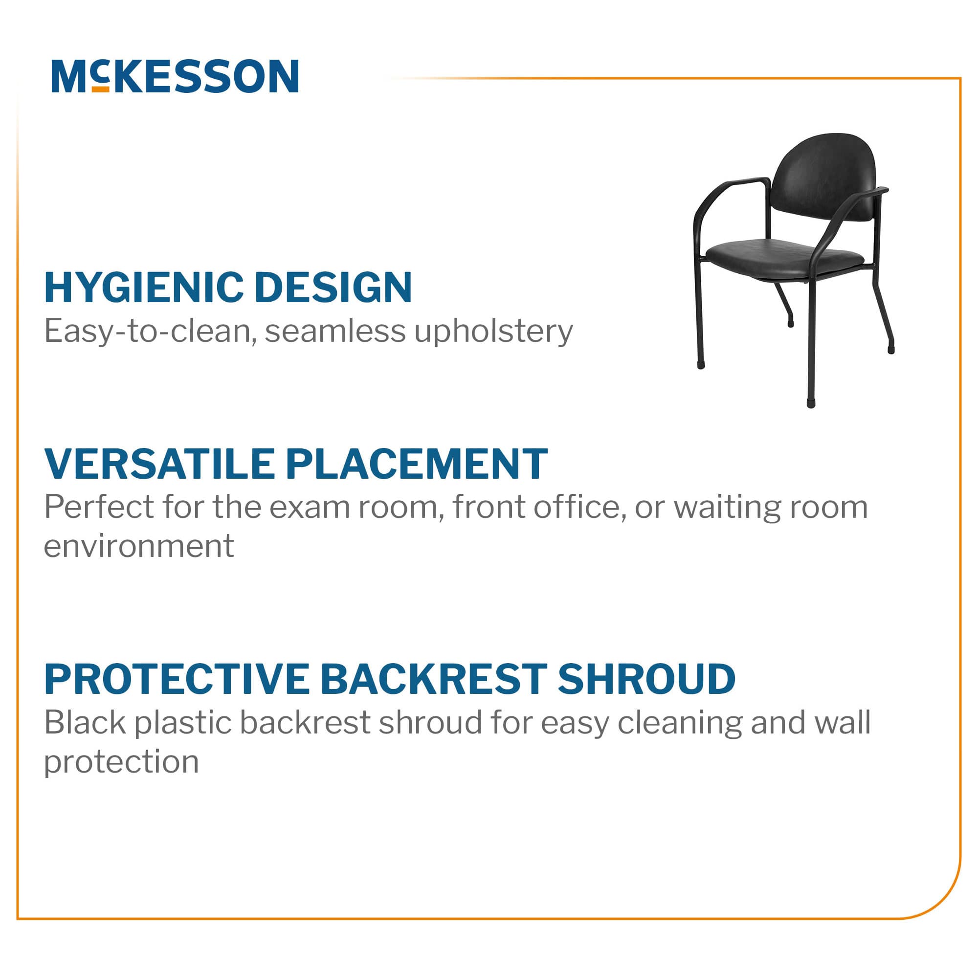 McKesson Side Chair with Fixed Back - Image 4