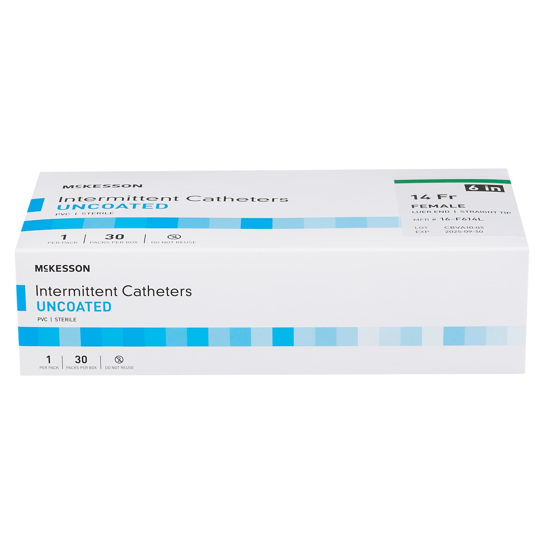 McKesson Urethral Catheter Polished Staggered Eyelets Sterile Straight Tip Adult - Image 2