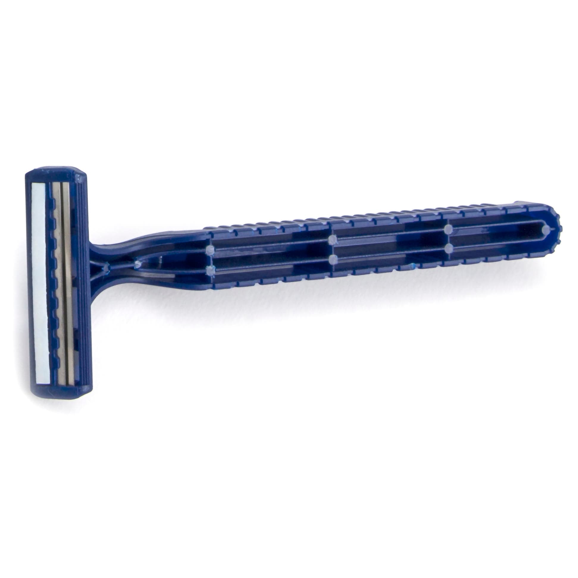 McKesson Razor Stainless Steel Blade Blue Plastic Handle Twin Blade - Image 2