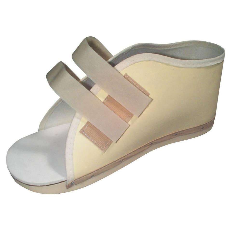 Medline Vinyl Post-Op Shoe with Hook and Loop Closure, Beige - Image 2