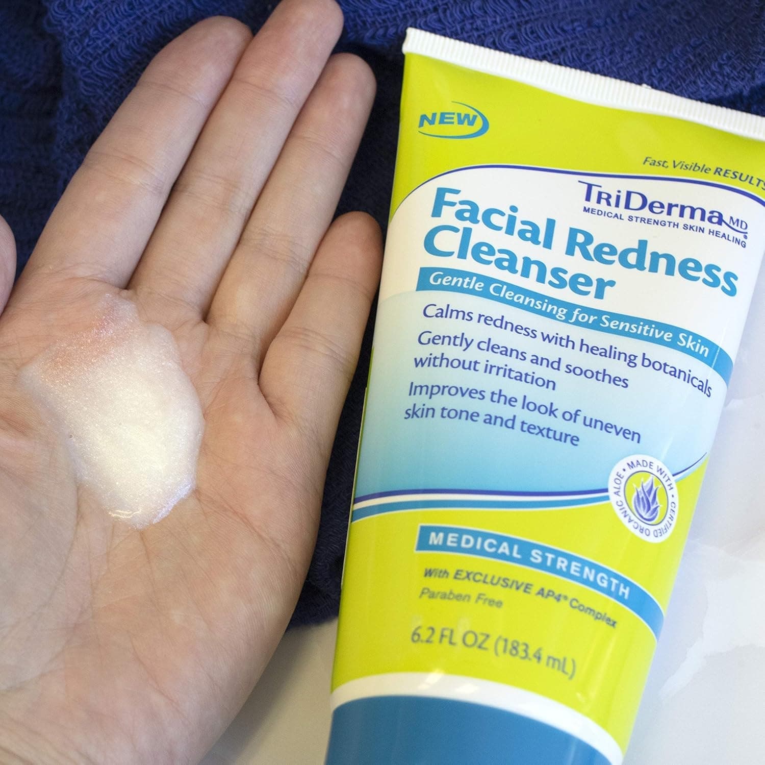 TriDerma Facial Redness Cleanser Cream, 6.2 oz - Image 6