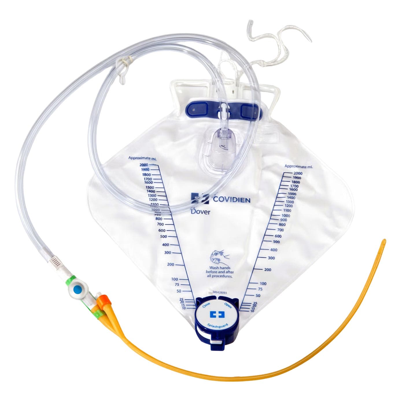 Dover Standard Latex Foley Drainage Bag Trays, 14 Fr - Each - Image 1