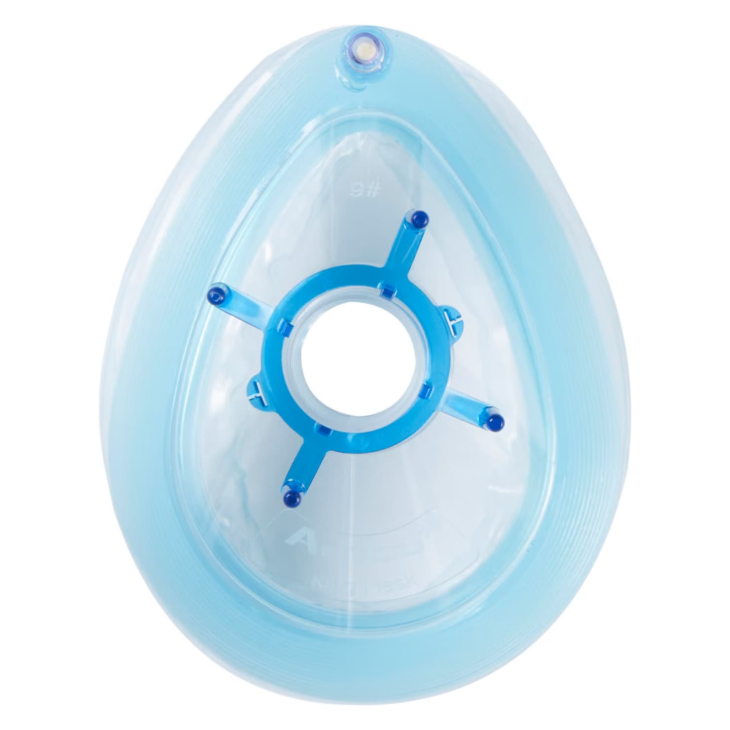 Ambu King Anesthesia Mask Clear Hook Ring Top Valve Elongated Style, Size 6 - Case of 50 - Image 1