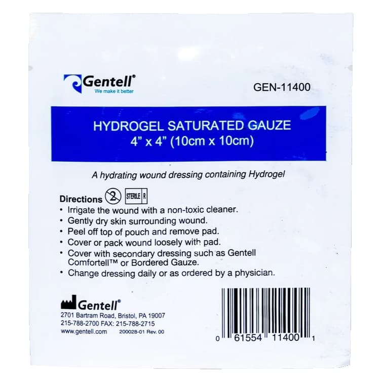 Gentell Hydrogel Saturated Gauze - Image 3