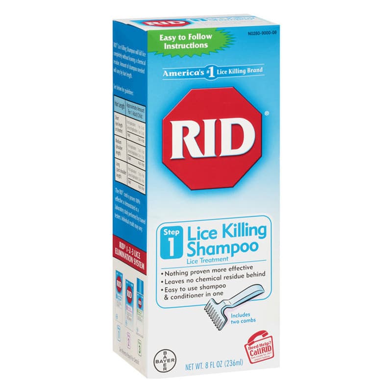 RID Lice Treatment Shampoo with Comb, 2 oz - Each - Image 1
