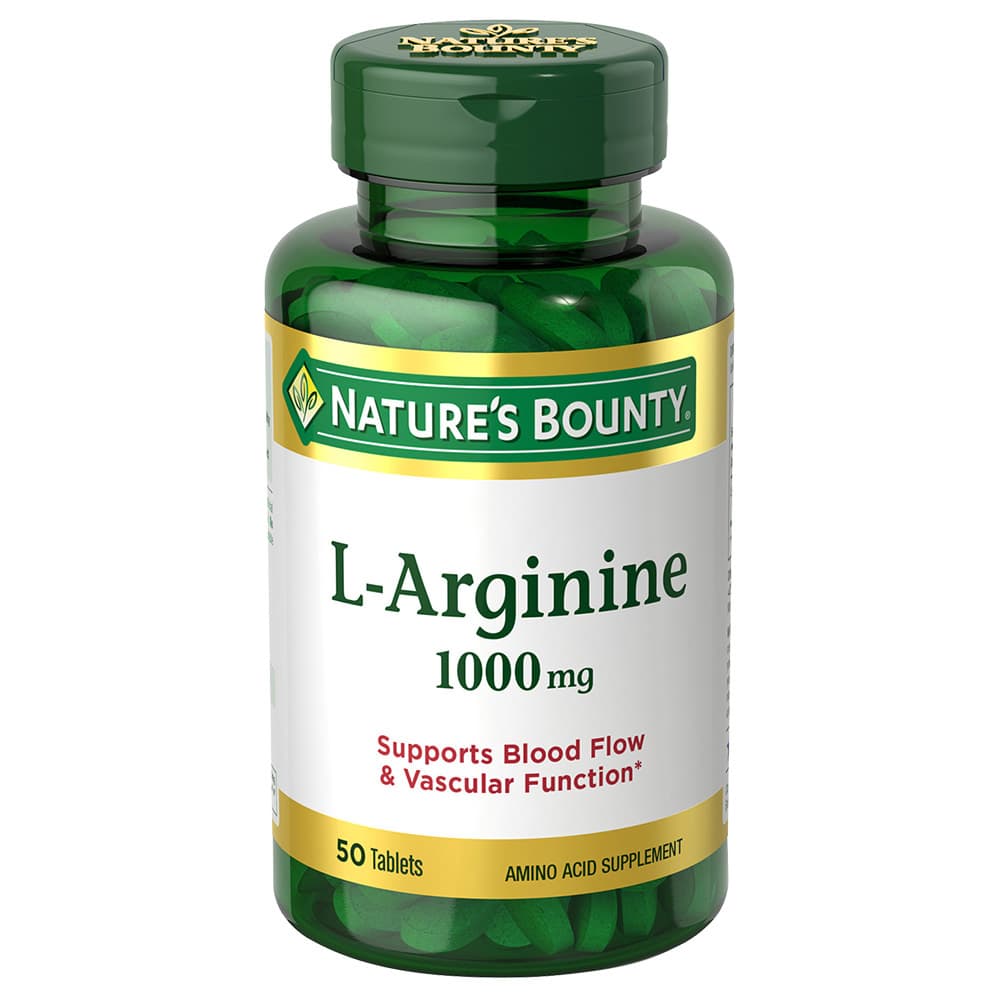 Nature's Bounty L-Arginine, 1000 mg - Bottle of 50 - Image 1