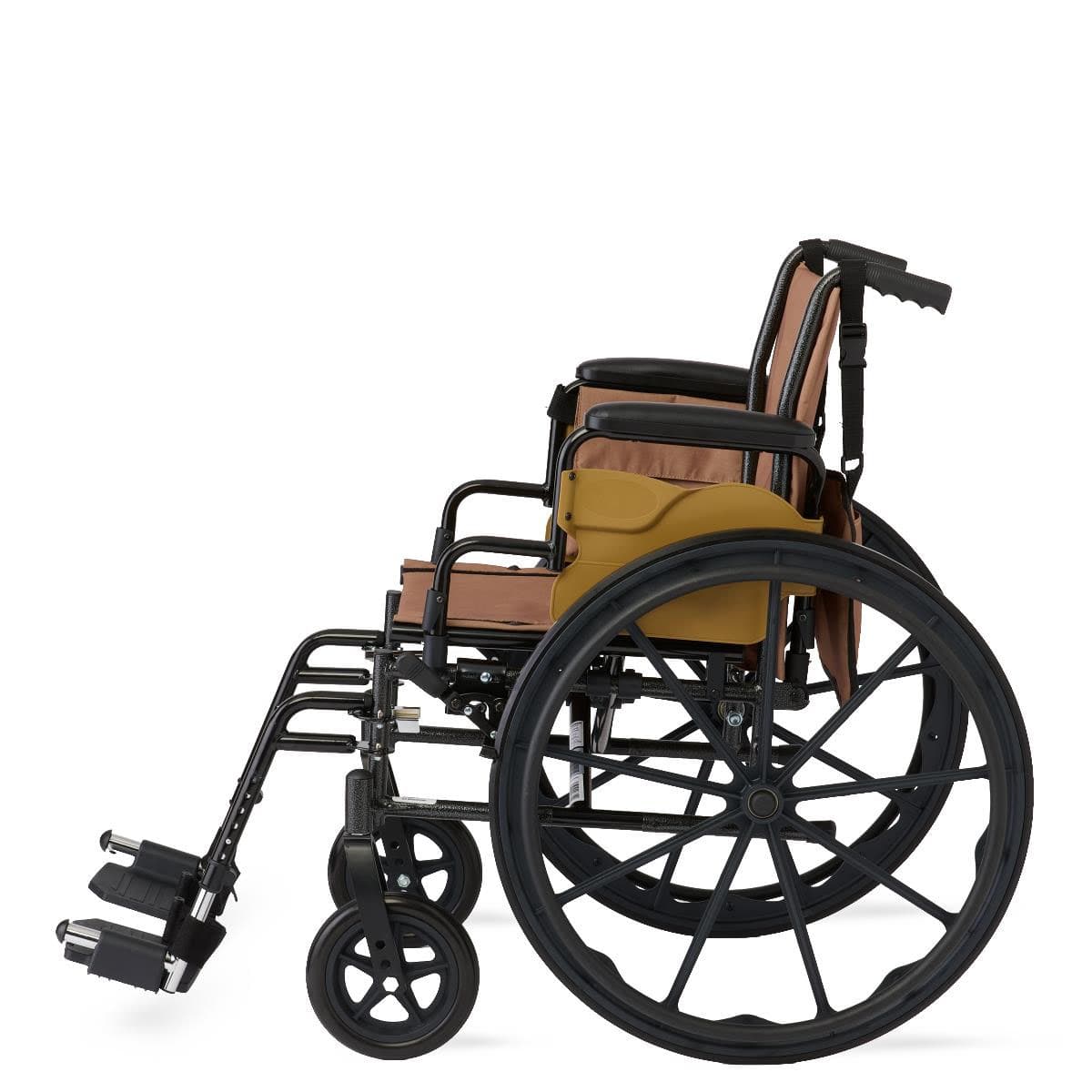Medline K3 Guardian 18" Wide Wheelchair with Desk-Length Arms and Swing-Away Footrests - Image 3