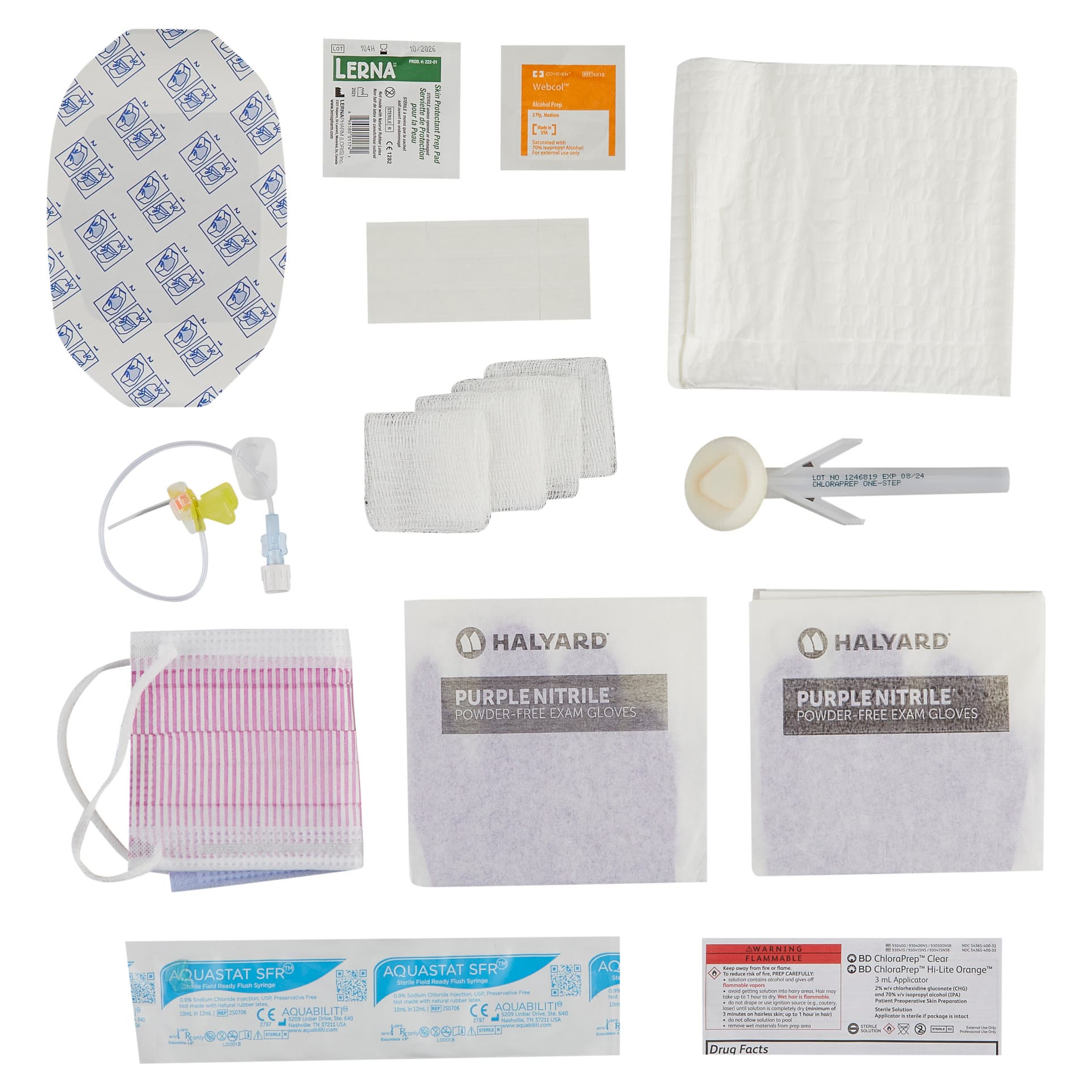 MiniLoc Safety Infusion Set, Port Access Kit, 20 Gauge, 3/4 Inch - Each - Image 1
