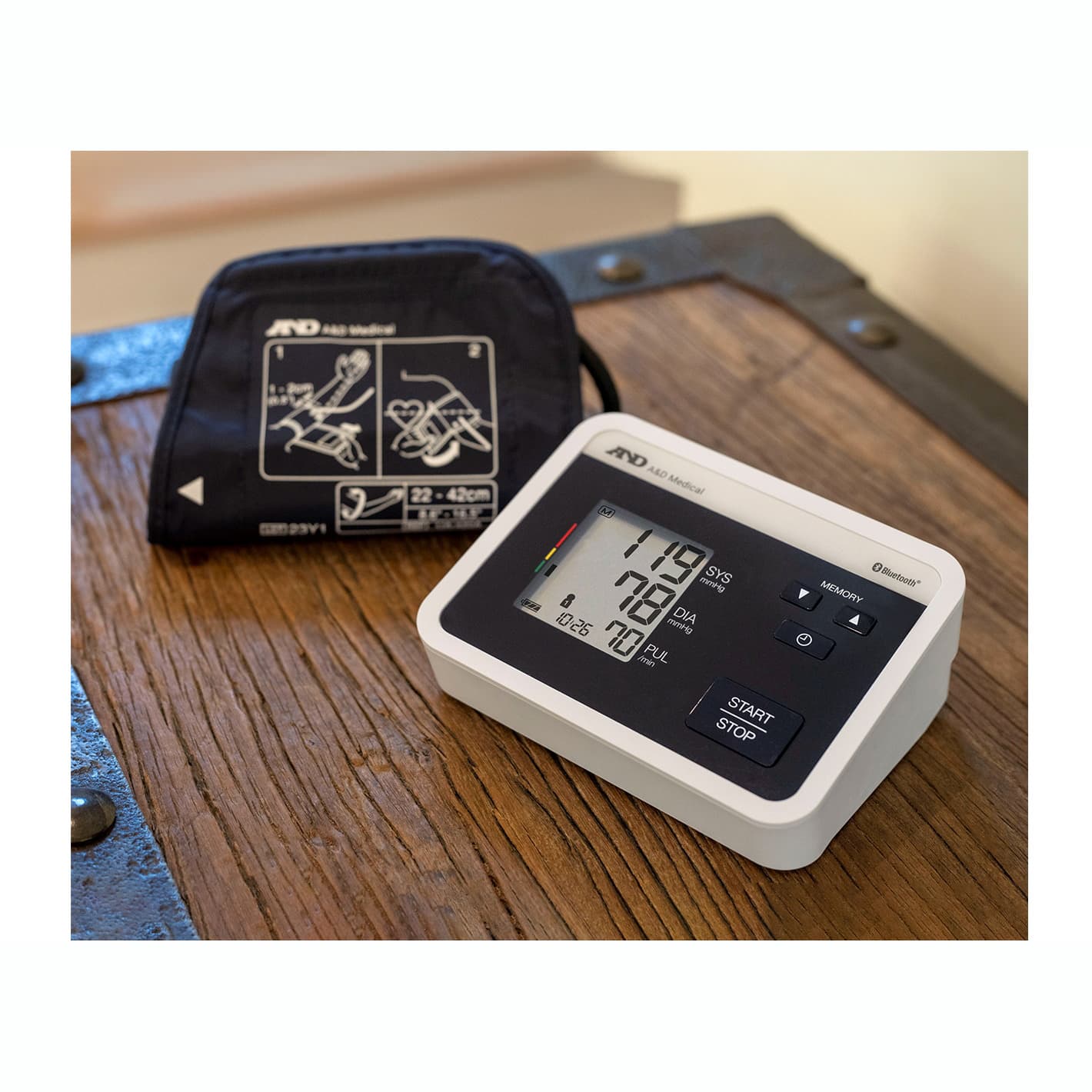 A&D Medical Multi-User Bluetooth BP Monitor, Wide Range Cuff - Image 3