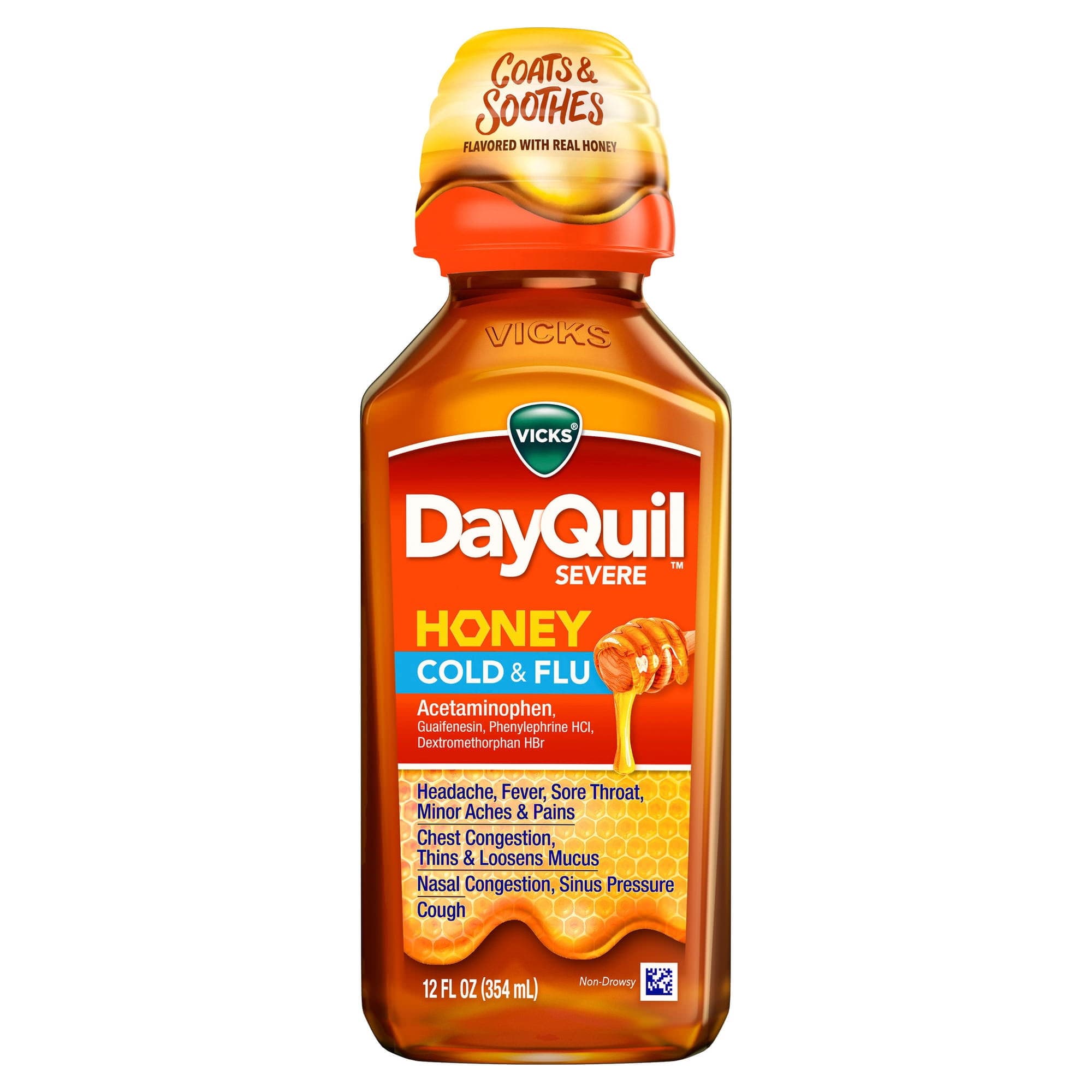 Vicks DayQuil Severe Cold and Flu Liquid, 12 oz - Each - Image 6