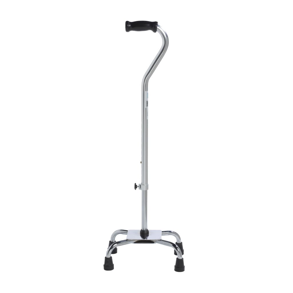Drive Bariatric Chrome Quad Cane with Large Base - Each - Image 1