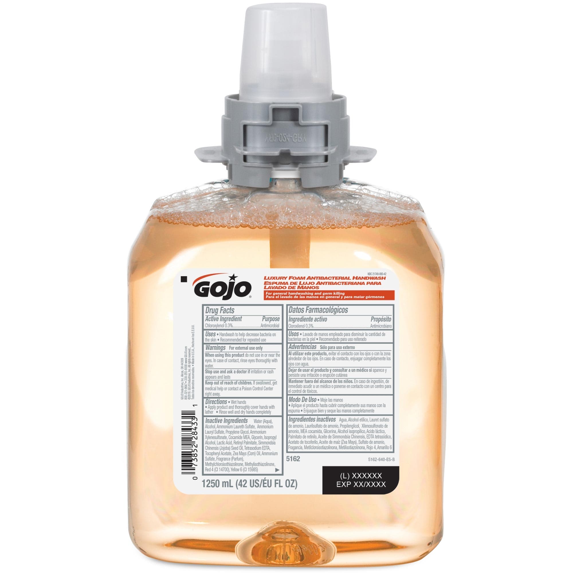 GOJO Antibacterial Soap Gold, 1,250 ml - Case of 4