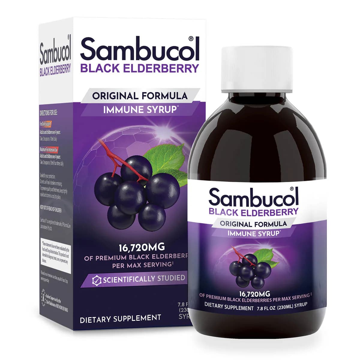 Sambucol Black Elderberry Immune Syrup, Original Formula - Image 2