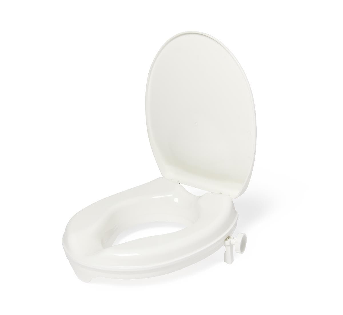 Medline Universal Locking Toilet Seat Riser, 2" - Image 1