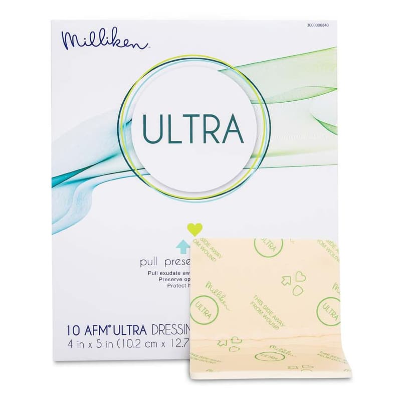 Milliken ULTRA Foam Dressing 4" x 5" - Box of 10