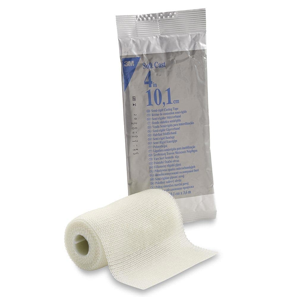 3M Scotchcast Soft Cast Casting Tape, 4 Inch X 4 Yard, White - Case of 10 - Image 1