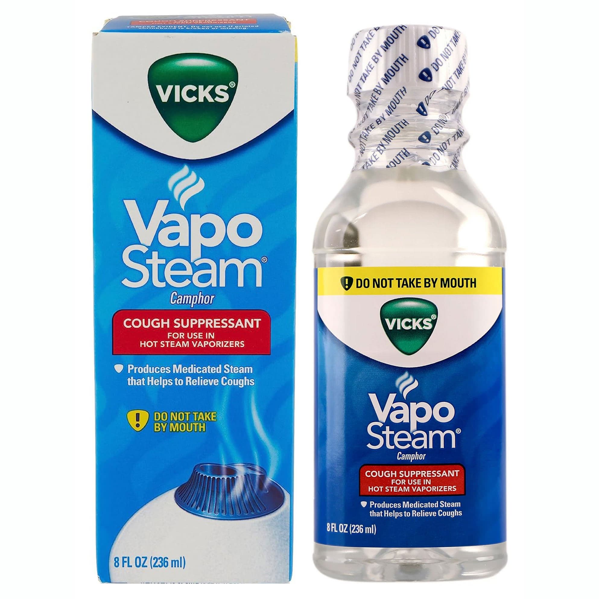 Vicks VapoSteam Medicated Liquid Camphor Cough Suppressant, 8 oz - Each - Image 1