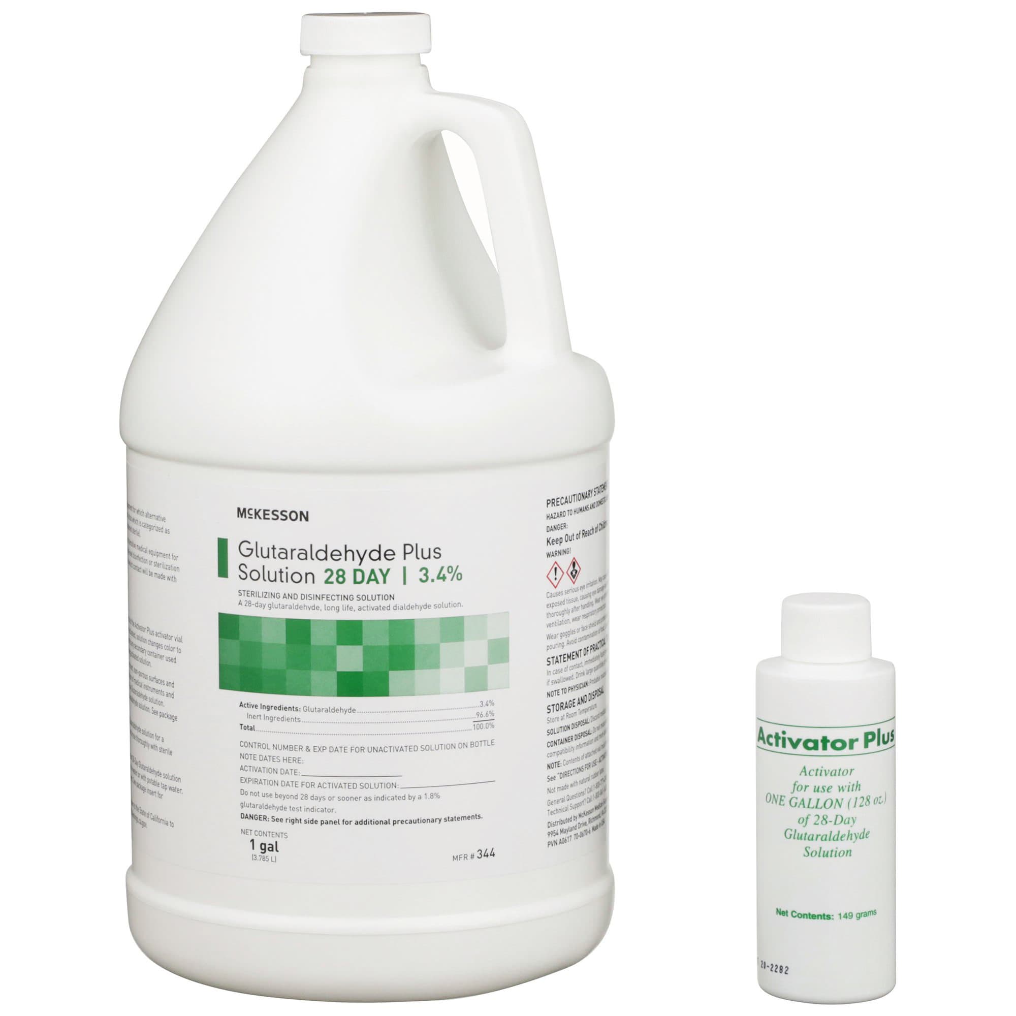 McKesson Regimen 3.4% Glutaraldehyde Plus 28 Days High-Level Disinfectant Solution, Jug, 1 Gallon - Case of 4 - Image 1