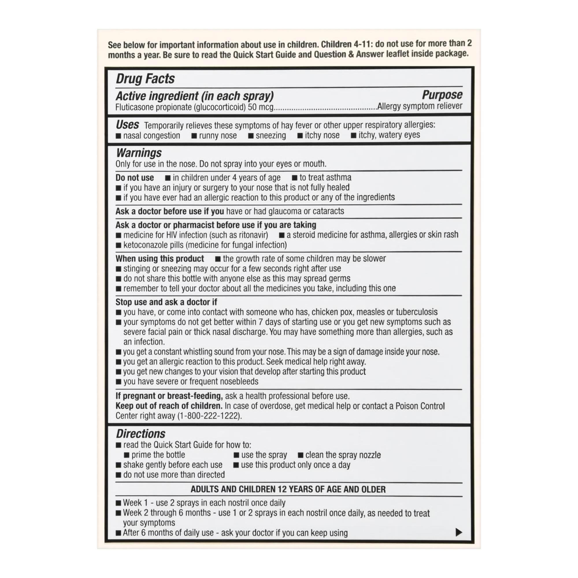 Foster and Thrive Allergy Relief Nasal Spray, 50 mcg - Each - Image 3