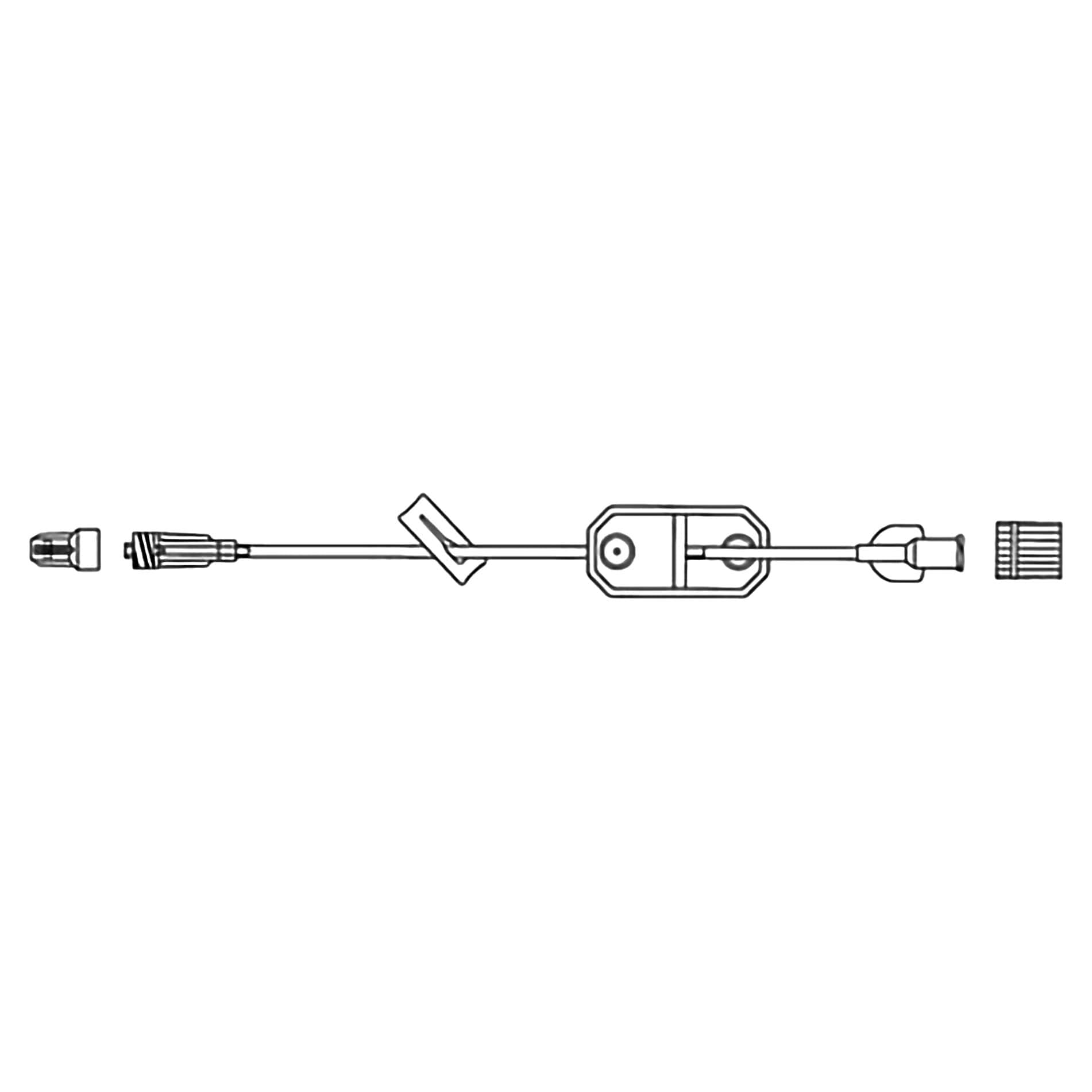 McKesson IV Extension Set Regular Bore, 3 mL Priming Volume, 9 Inch Tubing - Case of 50 - Image 1