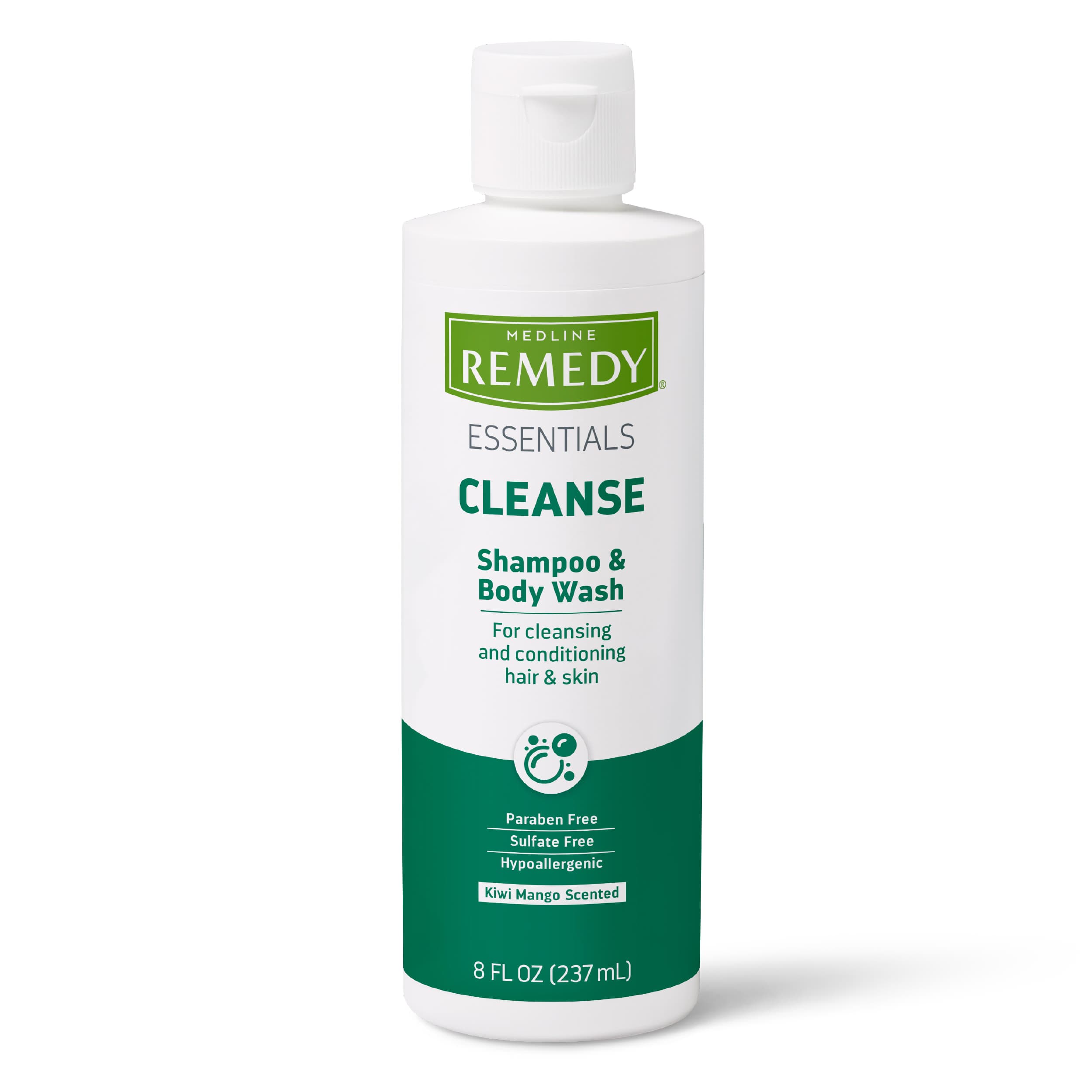 Remedy Essentials Cleanse Shampoo and Body Wash, Kiwi Mango Scented, 8 oz - Case of 48 - Image 1