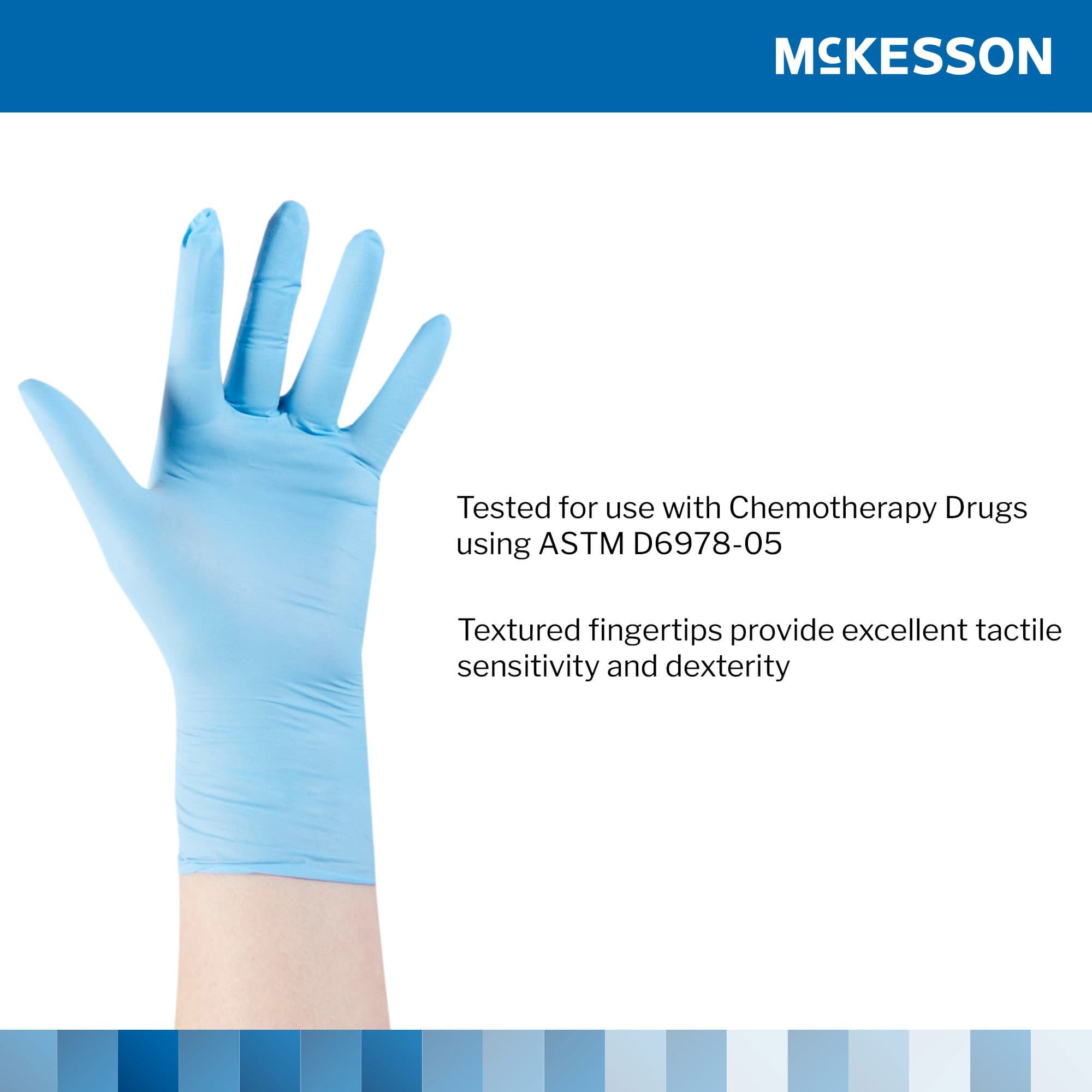 McKesson Confiderm 4.5C Nitrile Powder Free Exam Gloves - Image 4