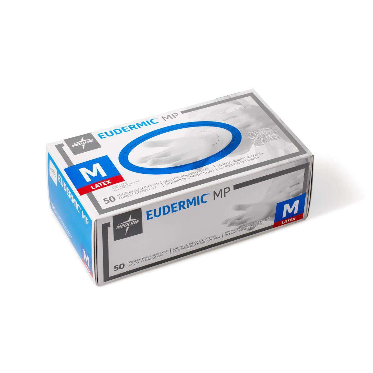 Eudermic MP Powder-Free 12" High-Risk Exam Gloves, Medium - Case of 500 - Image 1