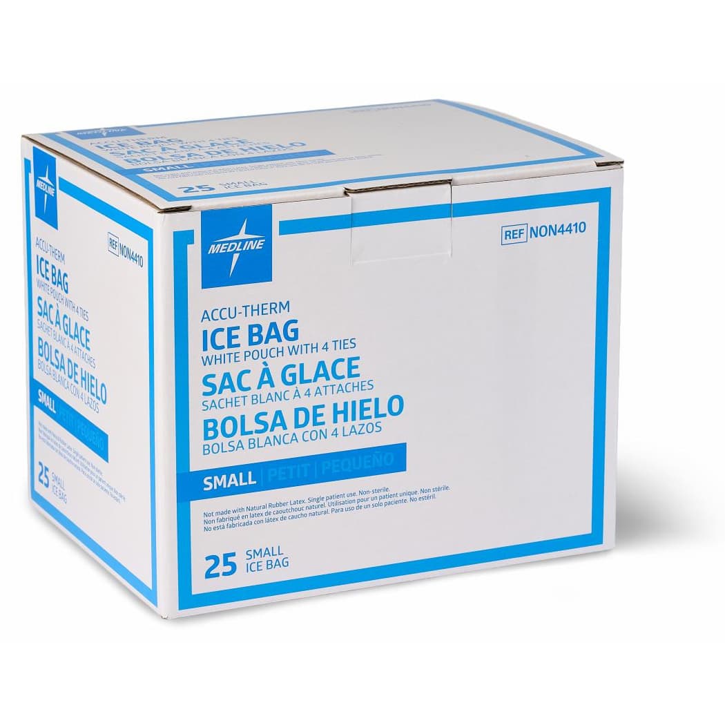 Accu-Therm Refillable Ice Bag with Clamp Closure, 5 x 12 Inch - Box of 25 - Image 1