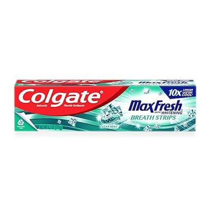 Colgate Max Fresh Toothpaste with Mini Breath Strip, Clean Mint, 6.3 oz - Case of 24 - Image 1