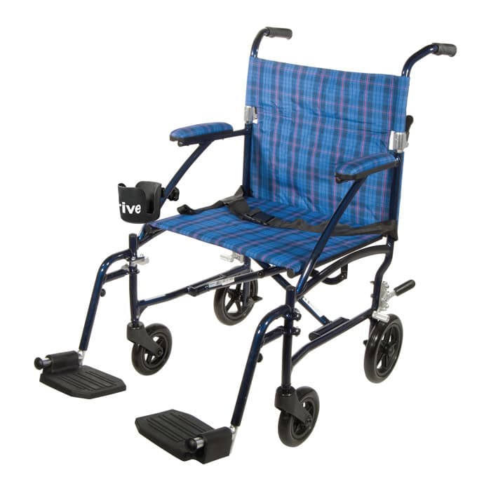 Drive Medical Fly-Lite aluminum transport wheelchair - Image 2