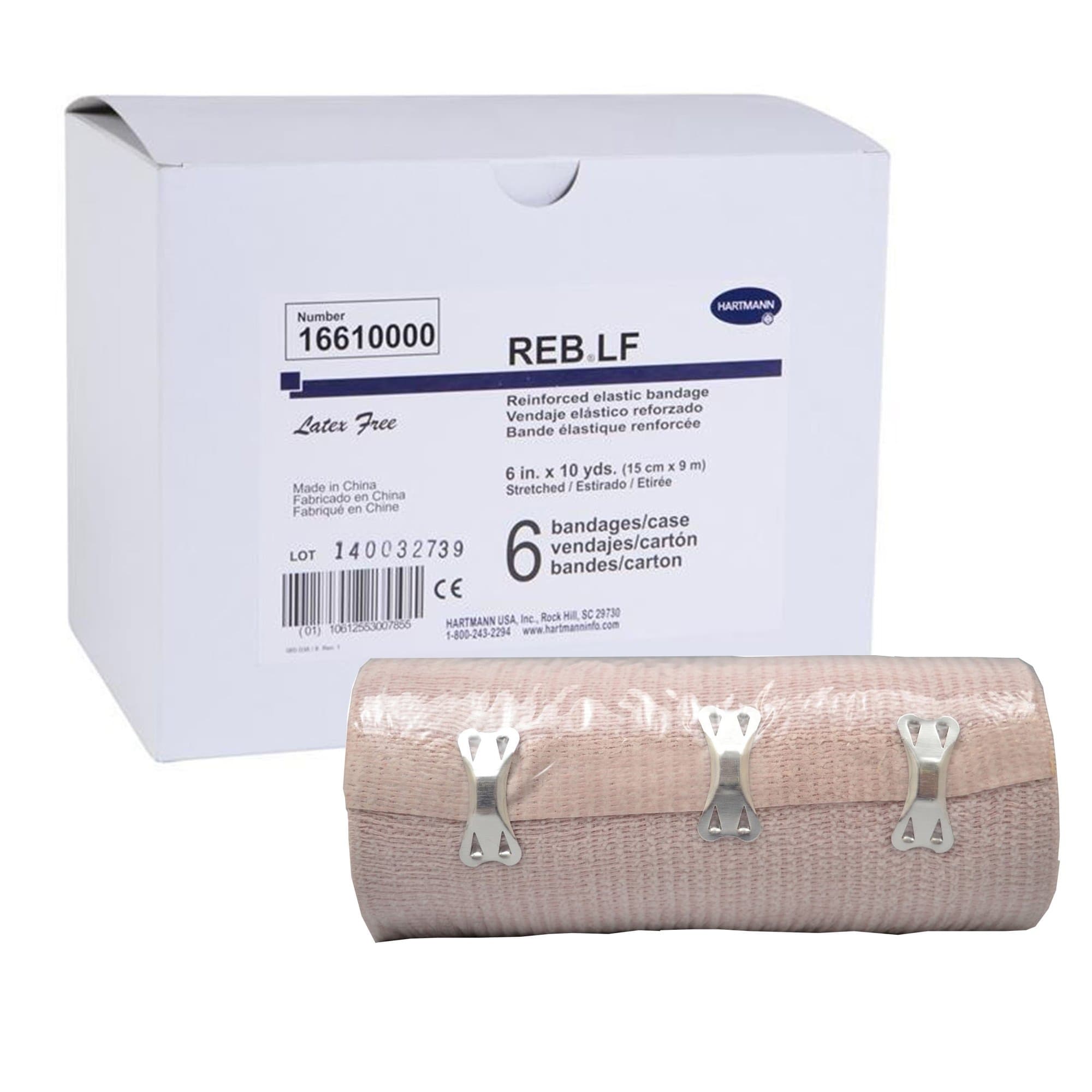 Hartmann REB Standard Elastic Bandage, Clip Detached, Tan, Sterile - Image 1