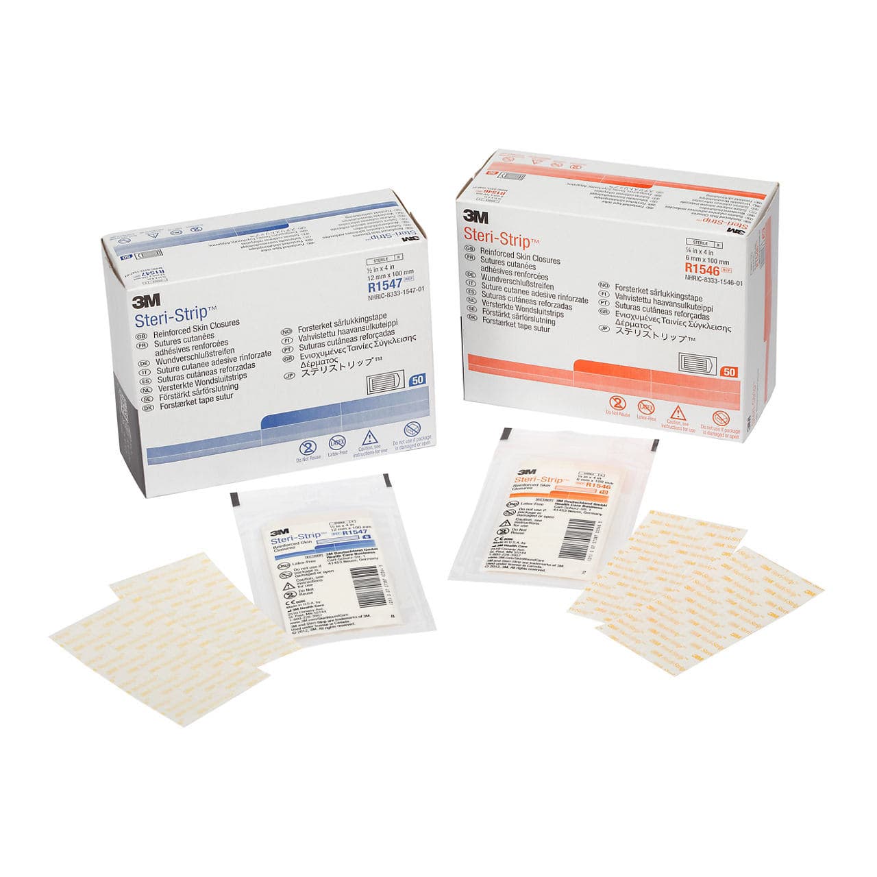 3M Steri-Strip Skin Closure Strip, Nonwoven Material Reinforced Strip - Image 1