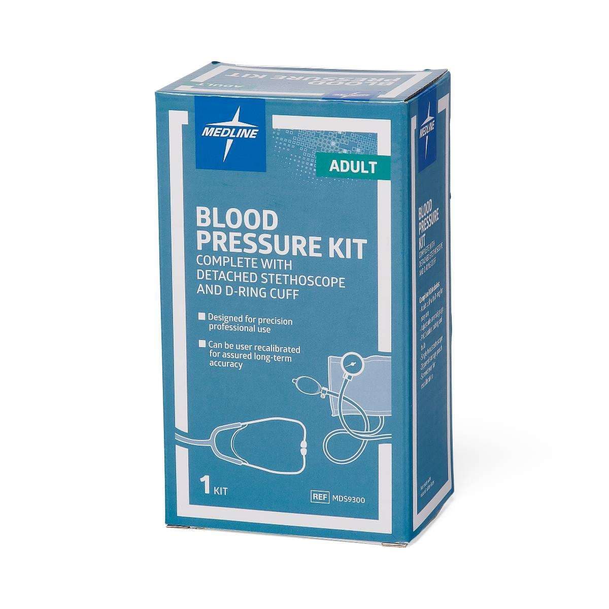 Medline Blood Pressure Kits with Handheld Aneroids, Separate Stethoscope - Image 1