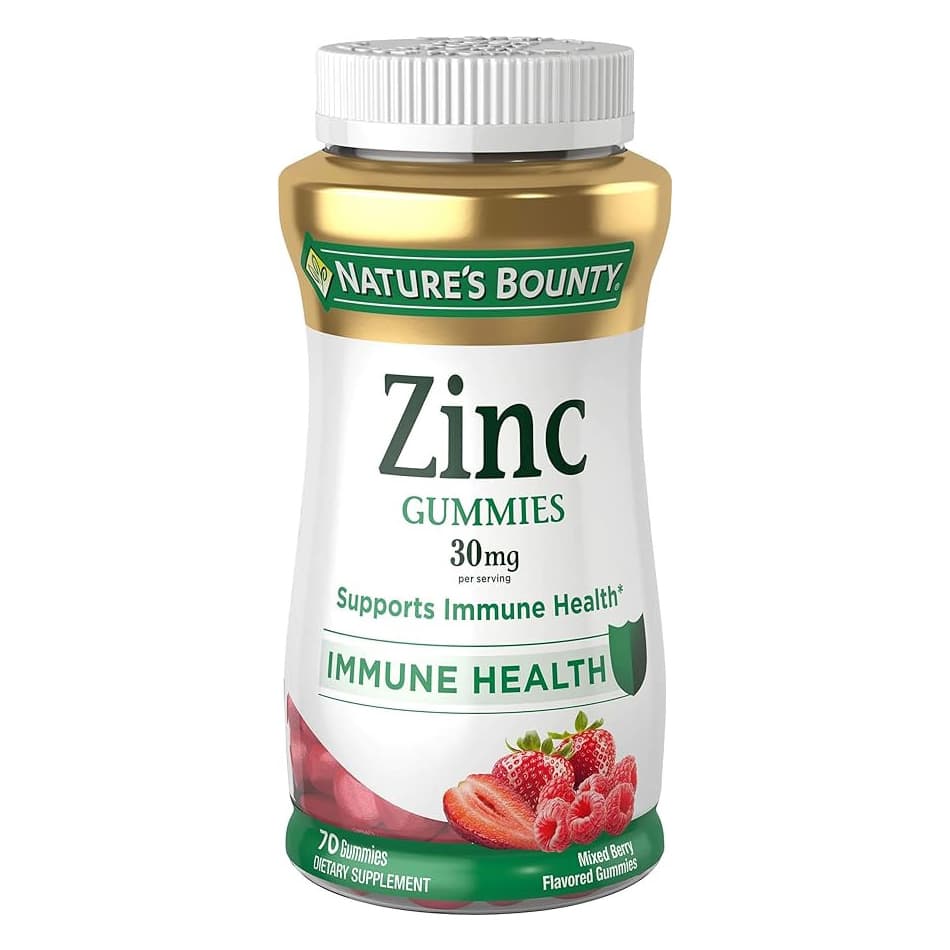 Nature's Bounty Zinc Gummies, 30 mg - Bottle of 70 - Image 1