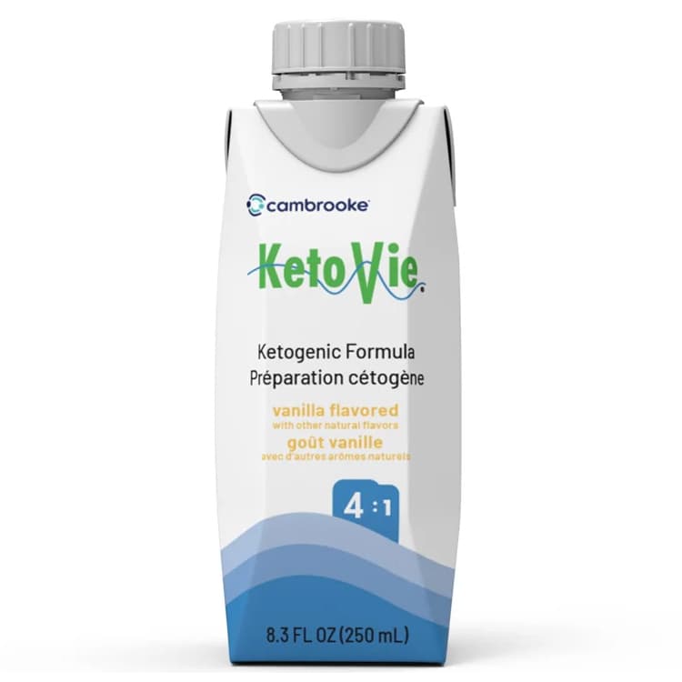 Cambrooke KetoVie 4:1 Ready-To-Feed Ketogenic Formula, Vanilla, 8.3 oz - Each - Image 1