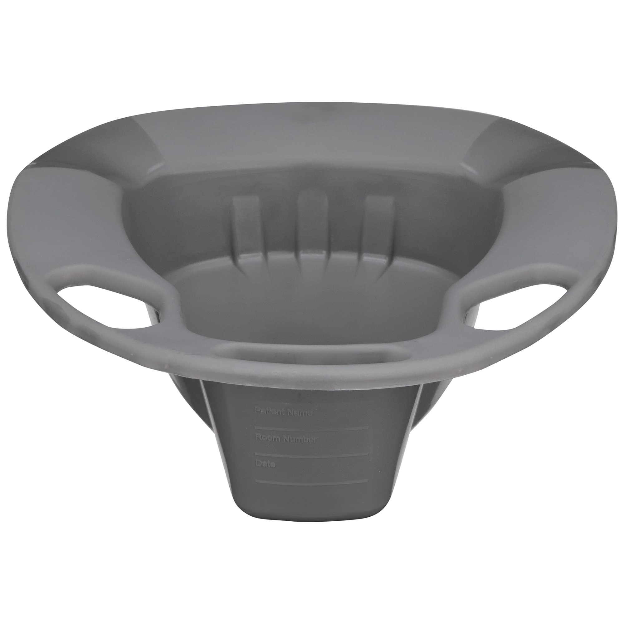 McKesson Stackable Bedpan Graphite 15 L Inch Single Patient Use