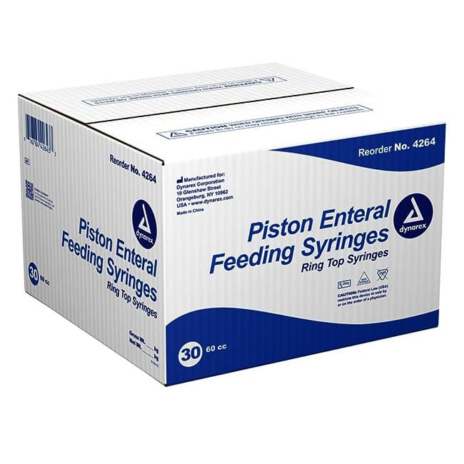 Dynarex Piston Enteral Feeding Syringes, Ring Top - Image 4